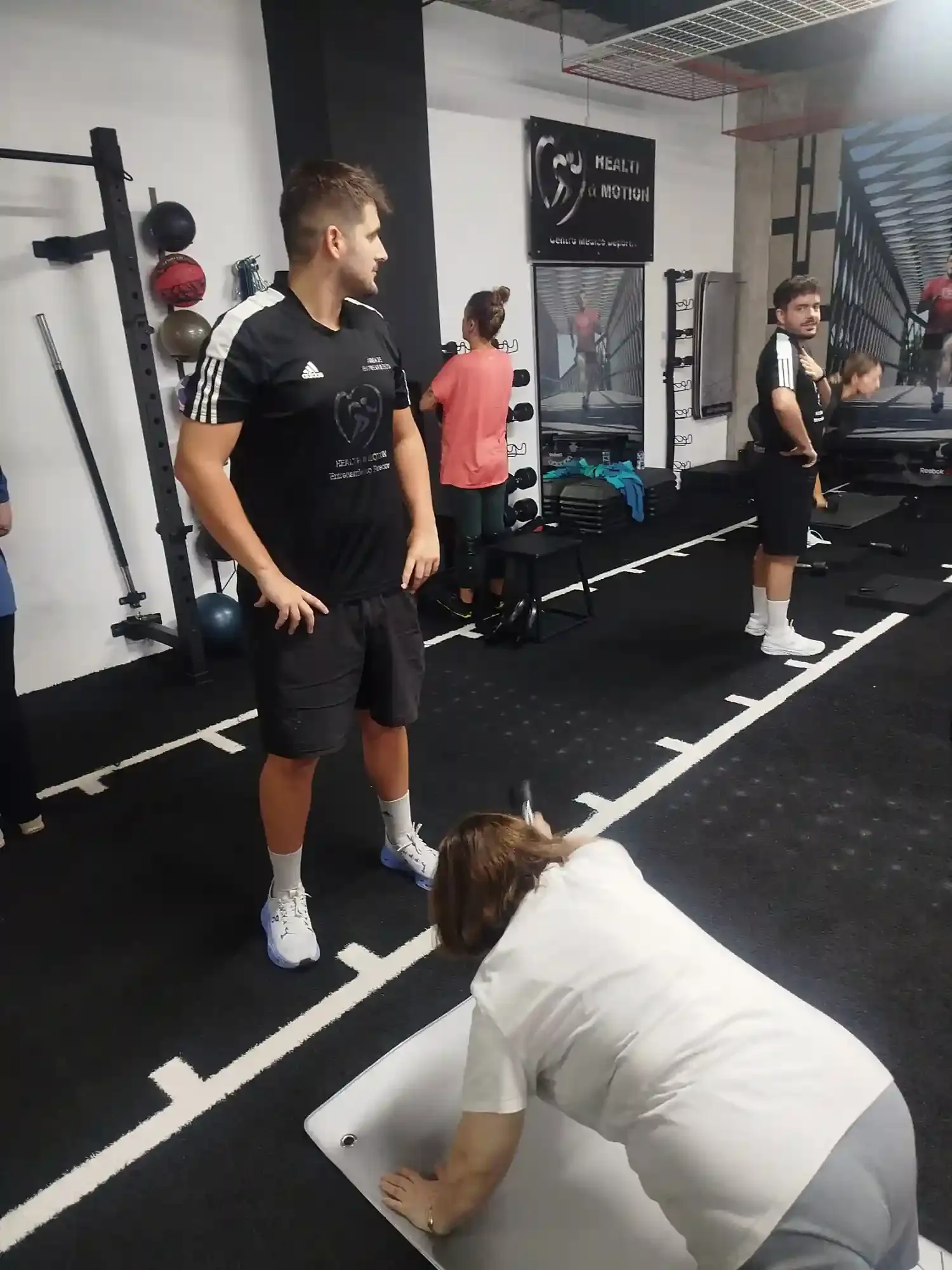 Pablo durante una sesión de entrenamiento en Health & Motion